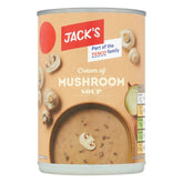 Jacks - Cream of Mushroom Soup - 400g in a can.